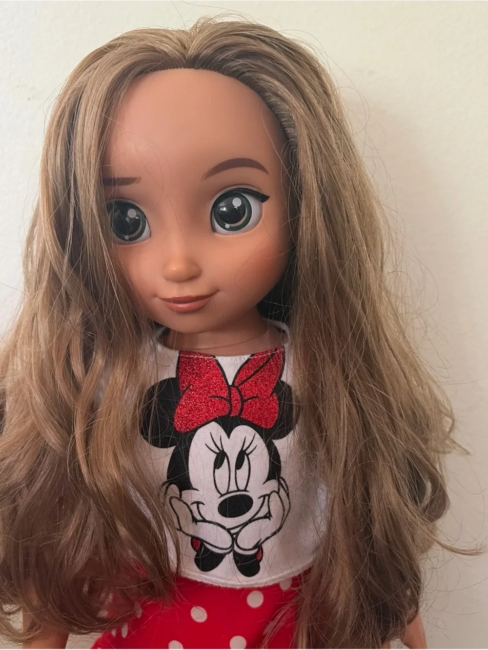 Disney ily Doll Outfit Red White Minnie Polka Dot Skirt